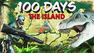 I Spent 100 Days in Ark The Island Heres What Happened [upl. by Einor410]