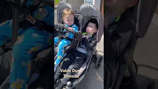 Valco DuoX TrimodeMAXING out the weight limitTRIPLE Stroller 6y45lb 5y37lb 14m​⁠ValcoBaby [upl. by Iveson]