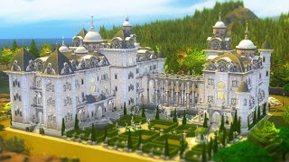 I built BEAUXBATONS Castle in The Sims 4  HarryPotterWorld [upl. by Milinda735]