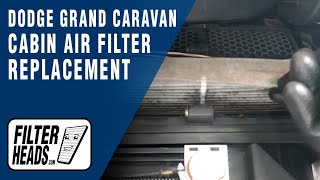 How to Replace Cabin Air Filter 2016 Dodge Grand Caravan  AQ1119 [upl. by Drannek]