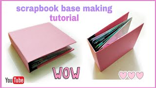 easy way to make scrapbook base at home  how to make scrapbook scrapbook [upl. by Elpmet]