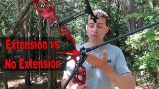 Stabilizer Extension vs No Stabilizer Extension My Experience  Olympic Recurve [upl. by Dodi]