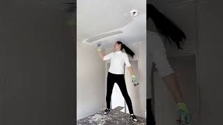 How to Prepare Tiles Wall ​ Wall paint​ Fast amp Beauty part 6275 [upl. by Jorgan]