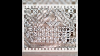 Hardanger embroidery Tutorial  part 5 [upl. by Aidnyl]