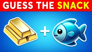 Guess The SNACK and JUNK FOOD By Emoji 🍟🍫 Emoji Quiz [upl. by Sachs]