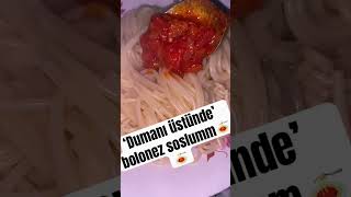 Bolonez soslu makarnamı her gün yesem bıkmam keşfet food keşfetbeniöneçıkar yemek [upl. by Ahsotan]