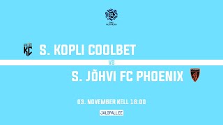 S Kopli City FC  S Jõhvi FC Phoenix Saalijalgpalli meistriliiga 2024 [upl. by Refinne]