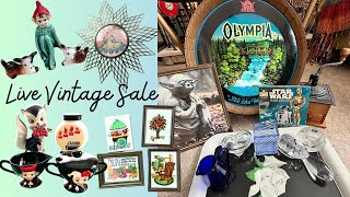 VINTAGE FINDS LIVE SALE  The Coleman Collective  ALL THIS AND MORE  Giveaways for Trivia [upl. by Moises]