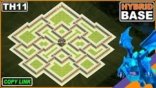 NEW BEST TH11 base with COPY LINK  COC Town Hall 11 TrophyWar Base  Clash of Clans [upl. by Annairdua609]