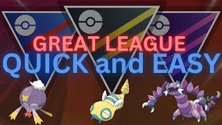 Great League SHADOW Drifblim Drapion Dunsparce team is QUICK and EASY in PokemonGo [upl. by Ynattyrb]