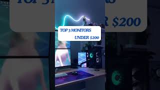 TOP 3 GAMING MONITORS UNDER 200 [upl. by Nnail]