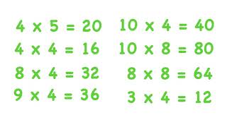 Multiplikationstempo tabell 2 4 8 [upl. by Ahcurb]