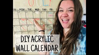 DIY Acrylic Wall Calendar [upl. by Hillinck]