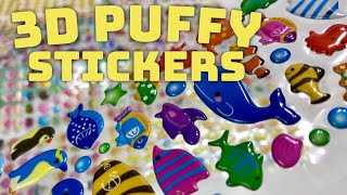 7 3D Puffy Kids Stickers [upl. by Llekram]