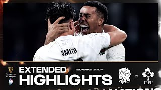 ENGLAND WIN 👏  EXTENDED HIGHLIGHTS  ENGLAND V IRELAND  2024 GUINNESS MENS SIX NATIONS RUGBY [upl. by Chancey]