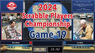 2024 Scrabble Players Championship  Game 19  Mack Meller vs Joe Edley NWL [upl. by Eilasor]