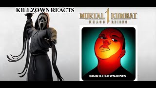 Ghostface Invades Mortal Kombat 1 Gameplay Trailer Reaction [upl. by Yraillih936]