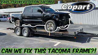 Can we straighten this Toyota Tacoma frame Stryker Edition from Copart Part 2 [upl. by Sebastiano]