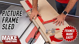 How to Make a Picture Frame Sled Perfect Miters Every Time [upl. by Zsa]