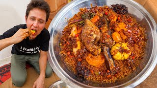 BEST West African Food ORIGINAL JOLLOF RICE in Senegal Africa Don’t Miss It [upl. by Ruffo]