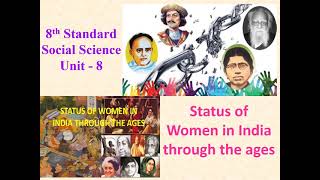 PART 3 8th History 8 Status of Women in India through the ages [upl. by Anele]