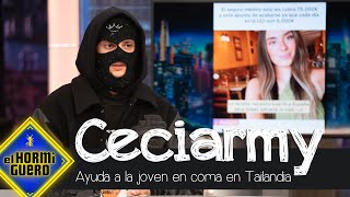 El novio de la joven en coma en Tailandia agradece a Ceciarmy en directo  El Hormiguero [upl. by Atsirtal]