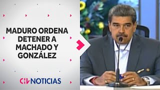 Gobierno de Maduro ordena detener a Machado y González Costa Rica ofreció asilo a los opositores [upl. by Sandon]