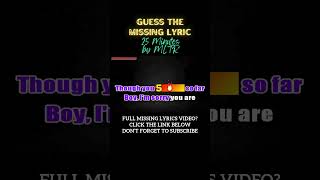 25 Minutes by Michael Learns to Rock Missing Lyrics Challenge lyricschallenge hd quiz karaoke [upl. by Ainivad510]