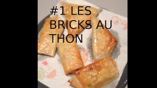 LA CUISINE FACILE  1 RECETTE LES BRICKS AU THON  RECETTE TUNISIENNE [upl. by Akiner495]