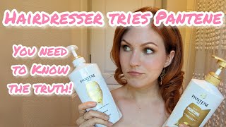 Hairdresser tries Pantene Shampoo amp Conditioner  what you REALLY should know [upl. by Aryt]