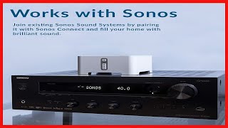 Onkyo TXNR696 Home Audio Smart Audio and Video Receiver Sonos Compatible and Dolby Atmos Enabled [upl. by Bent340]