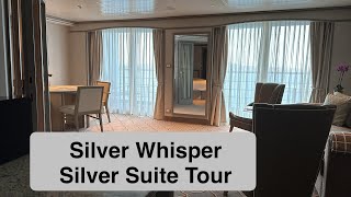 Silversea Silver Whisper Silver Suite Tour [upl. by Ynffit]