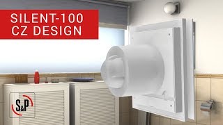 How to install a bathroom extractor fan Silent100 CZ Design [upl. by Aihsatsan]