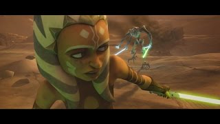 Star Wars The Clone Wars  Ahsoka Tano vs General Grievous 1080p [upl. by Hardej339]