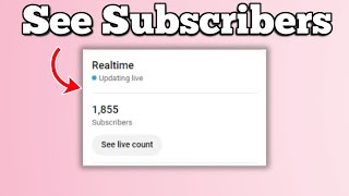 How to See Live Subscriber Count in Youtube Studio On Pc  Full Guide [upl. by Sollows809]