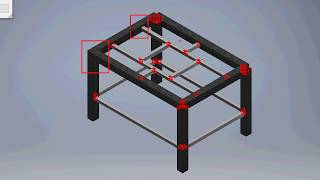 ESTRUCTURAS METÁLICAS CON AUTODESK INVENTOR 12 [upl. by Michon]