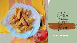 Easy Patato Wedges Recipe  Jebas kitchen [upl. by Hardunn732]