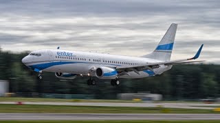 Plane spotting at Gdansk Lech Walesa Airport  Canon 7D test video [upl. by Rednav399]