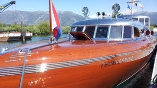 South Tahoe Antique Wooden Boat Classic [upl. by Clardy]