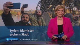 tagesschau in Einfacher Sprache 1900 Uhr 06122024 [upl. by Laurentium510]