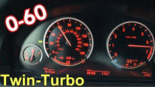 BMW 550i Stock 060 Pull Acceleration [upl. by Kleinstein]