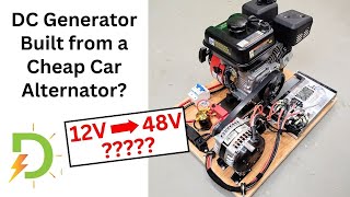 The AlternatorGenerator First Attempt 48V Battery Charging [upl. by Giuditta500]