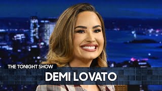 Demi Lovato Reveals the Traumatic Reality of Being a Child Star Extended  The Tonight Show [upl. by Neirad]