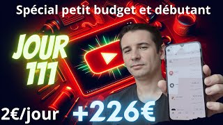 Bourse Challenge 2€ jour SIMPLE et EFFICACE [upl. by Llohcin]