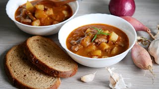 Venison goulash Slovak recipe  Srnčí guláš recept krok za krokom Nikoleta Mikaelson [upl. by Rdnaskela612]