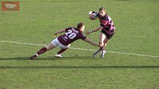 FINN RUSSELL RARE CLUB RUGBY FOOTAGE  Gala v Ayr at Netherdale 22314 [upl. by Deeann]