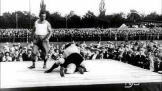 Gustav Fristensky vs Josef Smejkal  1913  Oldest Available Professional Wrestling Match Footage [upl. by Alhsa]