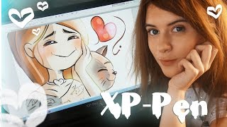 Мой графический планшет  XPPen Artist 22HD ❤ [upl. by Soluk]