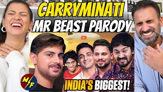 MR BEAST PARODY 🤑 Ft INDIAN CREATORS  CARRYMINATI  Magic Flicks React to BIGGEST Youtube COLLAB [upl. by Giana]