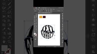 Create Text Effect in Illustrators HashtagsCreateTextEffect LearnText [upl. by Bobker]